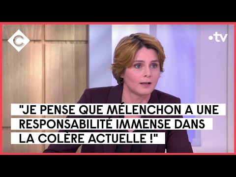 Polémique sur le tweet de J-L Mélenchon après l'agression de J-B Trogneux - C à Vous - 18/05/2023