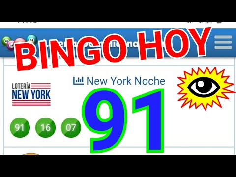 RESULTADOS de HOY..! (( 91 )) BINGO HOY/LOTERIA NEW YORK NOCHE...!! SORTEOS DE LAS LOTERÍAS PARA HOY