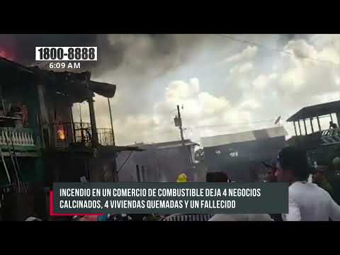 Al menos un muerto y cinco casas afectadas por masivo incendio en Prinzapolka - Nicaragua