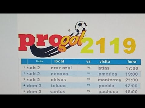 Progol 2119 La Nueva 2119 La Nueva Progol Revancha 2119