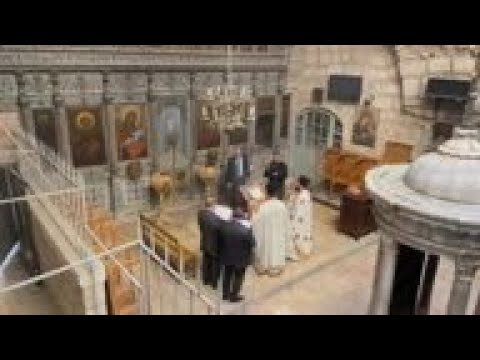 Jerusalem clergy mark Orthodox Easter