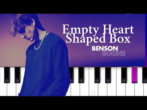Benson Boone - Empty Heart Shaped Box (Piano tutorial)