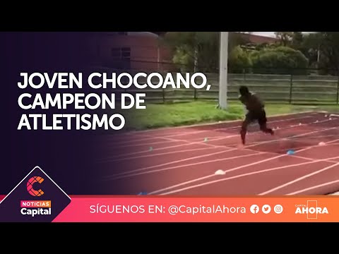 Joven chocoano es campeón nacional de atletismo de velocidad