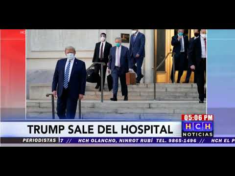 Trump recibe alta médica tras haber sido internado por Covid19