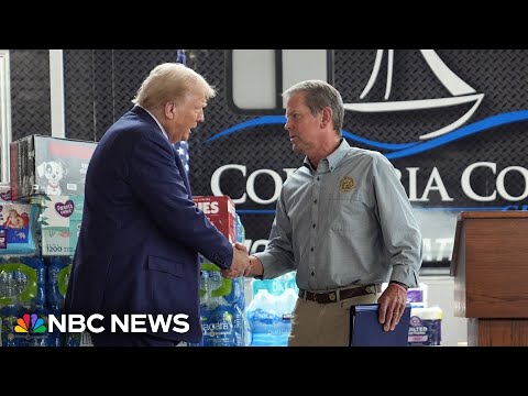 Trump joins Georgia Gov. Kemp at briefing on Hurricane Helene damage