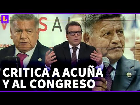 César Acuña defiende a Alejandro Soto tras controversias y denuncias en su contra