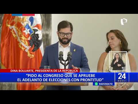 Dina Boluarte a la OEA: He solicitado al Congreso aprobar lo antes posible el adelanto de elecciones