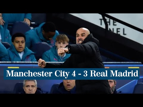 Guardiola valora el resultado del Manchester City contra el Real Madrid en la Champions