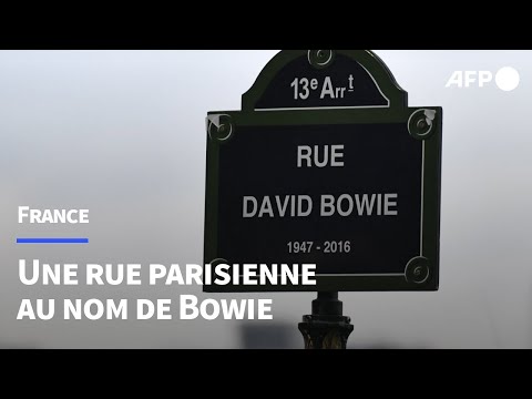 Une rue David Bowie inaugurée dans le 13ème arrondissement de Paris | AFP