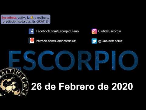 Horóscopo Diario - Escorpio - 26 de Febrero de 2020