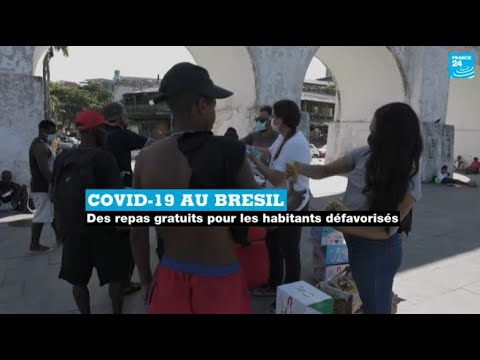 Covid-19 au Brésil : des repas gratuits distribués aux habitants défavorisés