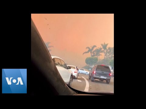 🔵Wildfire Smoke Turns California Skies Orange