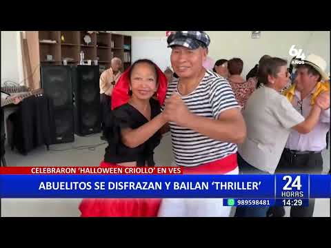 24Horas Halloween Criollo en VES: Abuelitos se disfrazan y bailan Thriller