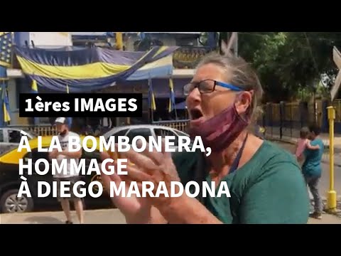 Mort de Maradona : des supporters se rassemblent autour de La Bombonera | AFP Images