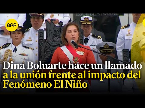 Presidenta Dina Boluarte pide unión a los peruanos frente al impacto del Fenómeno El Niño