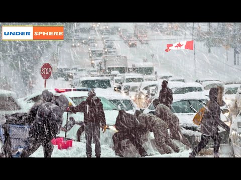 5 minutes ago! Arctic blast Paralyzes Canada! heavy snowfall in canada! winter snow in toronto 2024