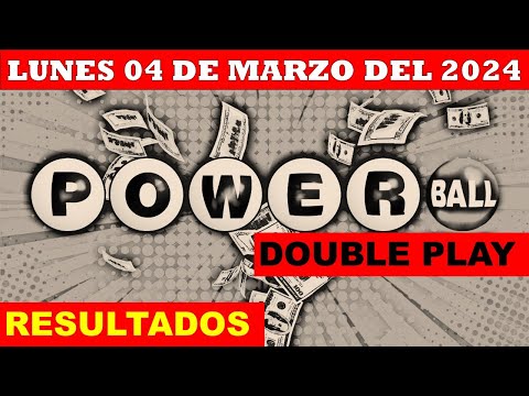 RESULTADO POWERBALL DOUBLE PLAY DEL LUNES 04 DE MARZO DEL 2024 /LOTERÍA DE ESTADOS UNIDOS/