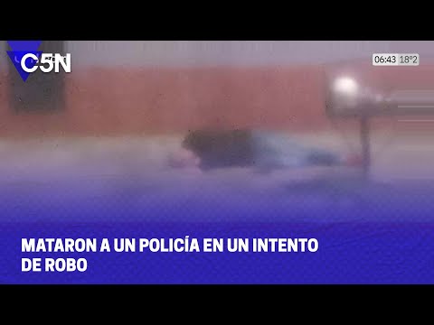 MATARON a un POLICÍA en un INTENTO DE ROBO