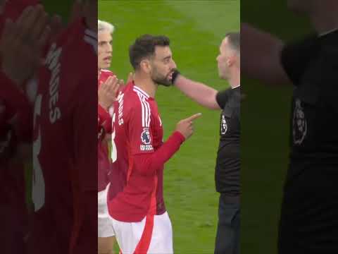 La tarjeta roja a Bruno Fernandes por su entrada a Maddison ? El árbitro no acudió al VAR