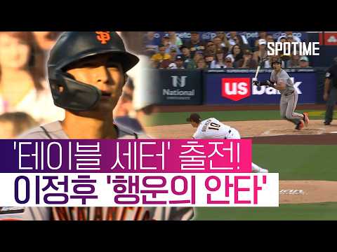 이정후 안타 신고했지만… 3할 사수 실패 타율 0.297