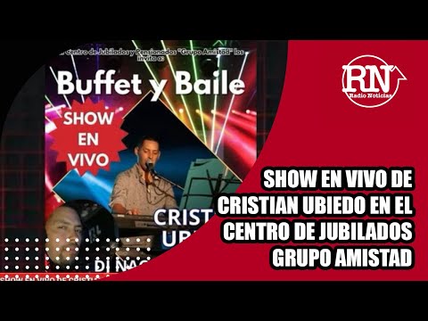 Show en vivo de Cristian Ubiedo en el centro de jubilados Grupo Amistad