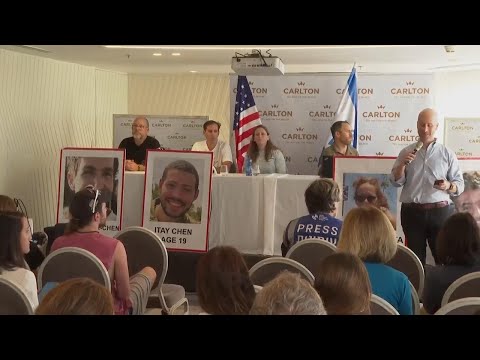Family members of missing U.S citizens in Israel speak to media