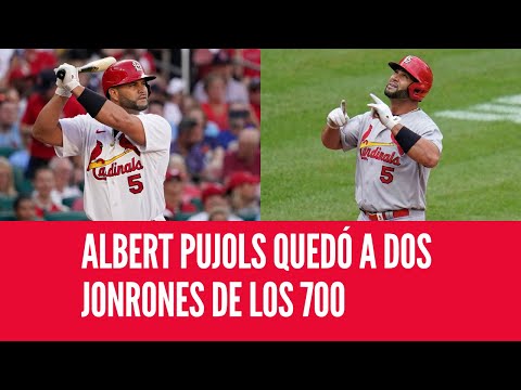 ALBERT PUJOLS QUEDÓ A DOS JONRONES DE LOS 700