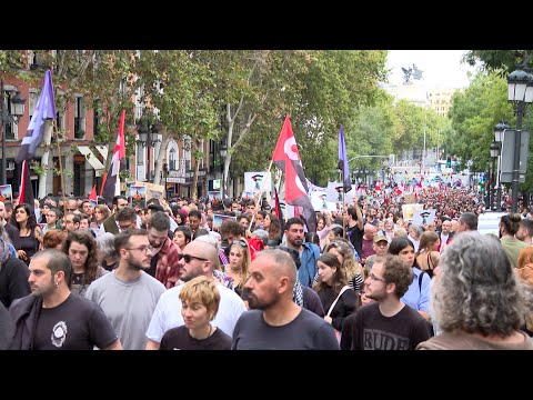 Miles de manifestantes claman en Atocha contra el genocidio de palestinos en Gaza