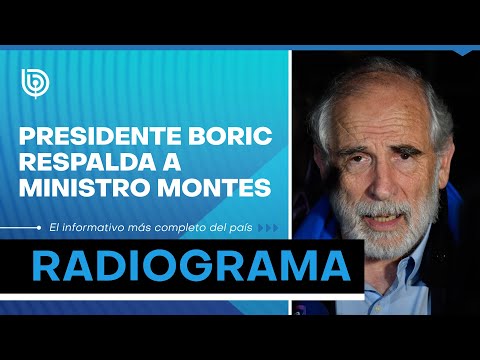 Presidente Boric respalda a ministro Montes