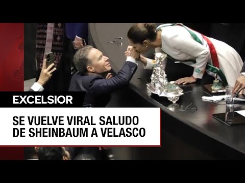 ¿Sheinbaum besó la mano de Manuel Velasco?