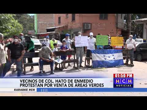 ¡Protesta! Vecinos del Hato de Enmedio denuncian venta de áreas verdes