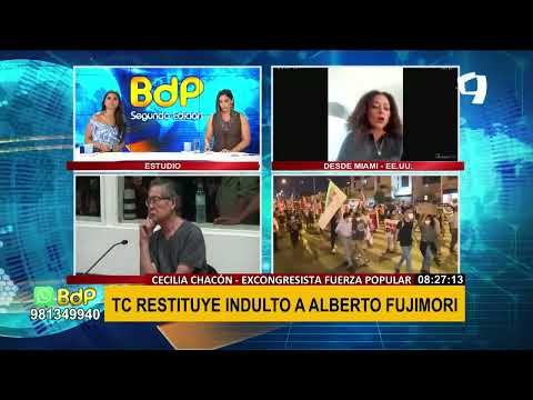 Cecilia Chacón sobre indulto a Fujimori: Es momento que esté con su familia en sus últimos años