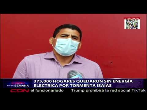 375,000 hogares quedaron sin energía eléctrica por tormenta Isaías