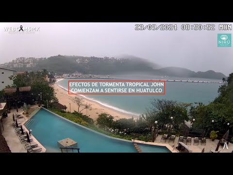 ? #HUATULCO | Efectos #tormentatropical #John #EnVivo