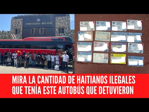 MIRA LA CANTIDAD DE HAITIANOS ILEGALES QUE TENÍA ESTE AUTOBÚS QUE DETUVIERON