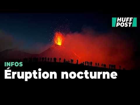 L’Etna est en pleine éruption et offre un spectacle magique