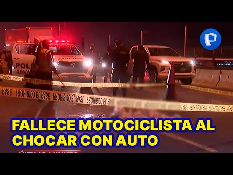 Miraflores: muere motociclista tras chocar contra auto en la Costa Verde