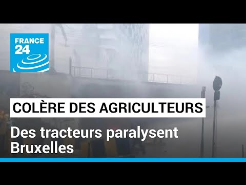Des tracteurs paralysent Bruxelles, les 27 révisent les règles agricoles • FRANCE 24