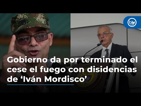 Gobierno da por terminado el cese el fuego con disidencias de ‘Iván Mordisco’