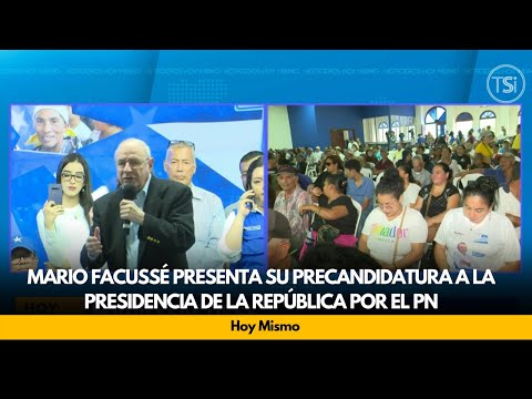 Mario Facussé presenta su precandidatura a la presidencia de la república por el Partido Nacional