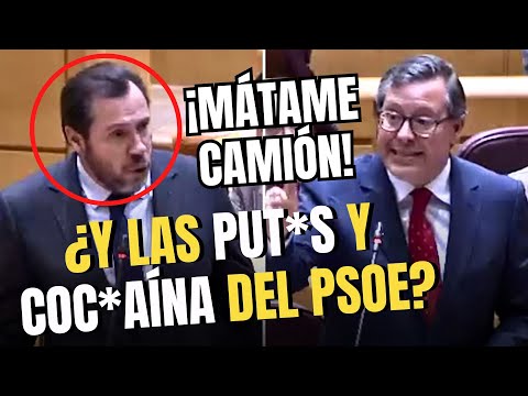 Alfonso Serrano (PP) pinta la cara a Óscar Puente por los casos de put*s y coc*ína en el PSOE
