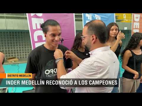 Inder Medellín entregó reconocimientos a los campeones de los Juegos Departamentales - Telemedellín