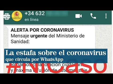 La estafa sobre el coronavirus que circula por Whatsapp