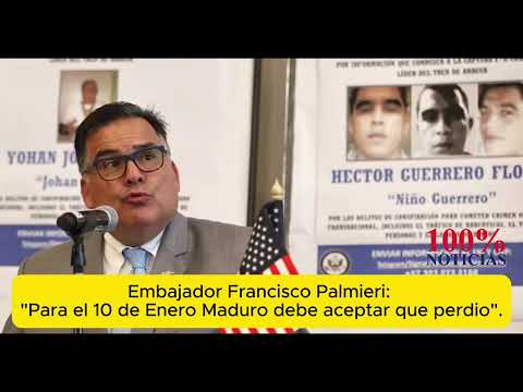 Embajador Palmieri: Para el 10 de Enero Maduro debe aceptar su derrota y entregar el poder.