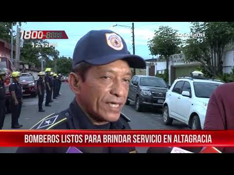 Bomberos listos para brindar servicio de calidad en Altagracia, Ometepe - Nicaragua