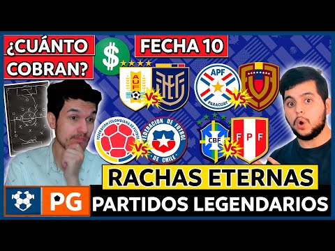 RACHAS ETERNAS FECHA 10(ELIMINATORIAS UNITED 2026)PARTIDOS LEGENDARIOS¿CUÁNTO COBRAN LOS DT?4X34