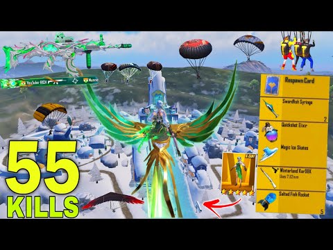 55 KILLS!!😱 IN TWO GAME MY NEW RECORD in NEW MODE🔥Pubg mobile