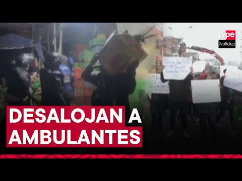 San Juan de Lurigancho: Policía y municipio desalojan a ambulantes de la vía pública