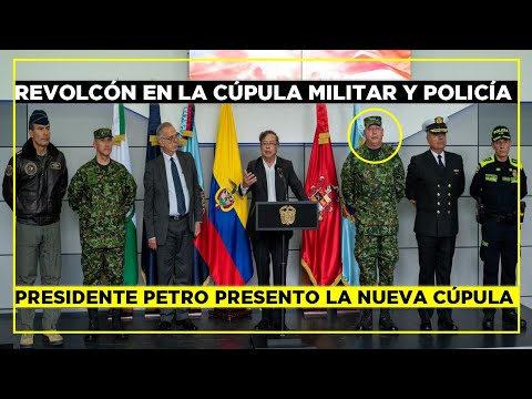 PRESIDENTE PETRO PRESENTÓ SU NUEVA CÚPULA MILITAR Y DE POLICÍA NACIONAL DE COLOMBIA - LAPSUS