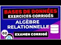 Exercices Examen Alg?bre relationnelle 02  Exercice 2 et 3, Exercices diff?rence MINUS darija[1]